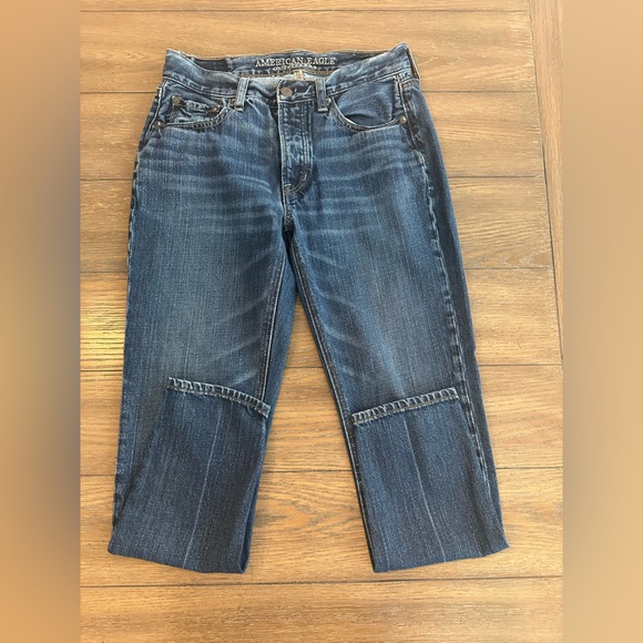 American Eagle Outfitters Vintage Hi Rise Dark Blue Women's Jeans Size 2 R - Picture 2 of 5